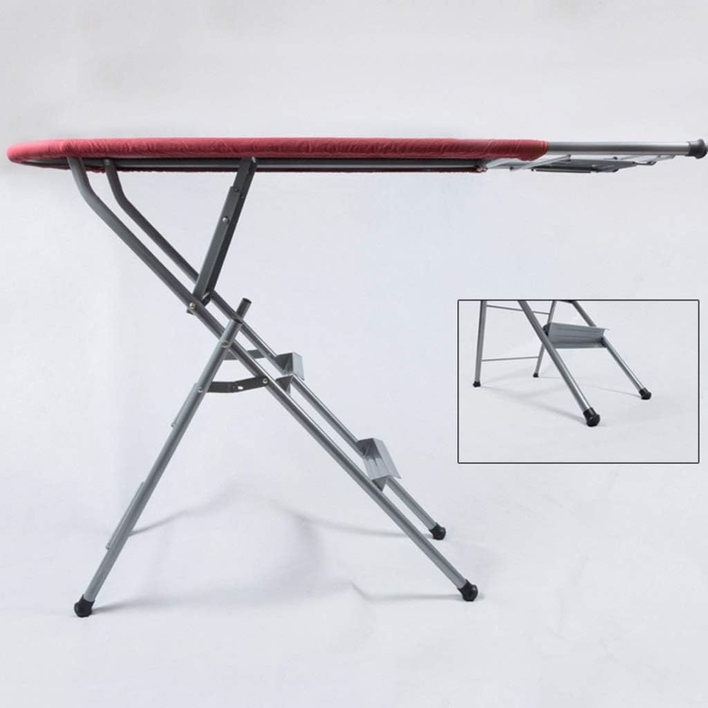 Household Large Folding Ladder Ironing Table 115CM Red