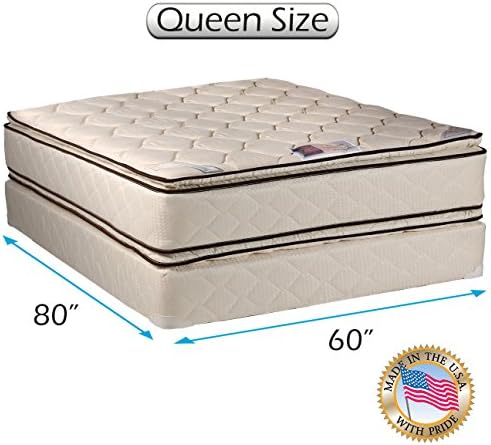 DS USA Coil Comfort Two-Sided PillowTop Mattress Set Queen 60x80x11