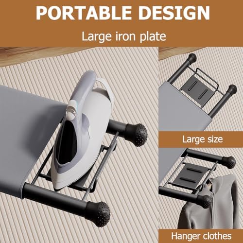Multifunctional Ironing Board with Iron Rack