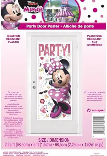 AMSCAN Disney Minnie Mouse Door Party Poster 27x60 Inches