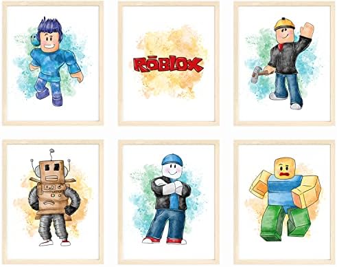 Nistio Roblox Posters Set of 6 Unframed 8x10 Inch Wall Art