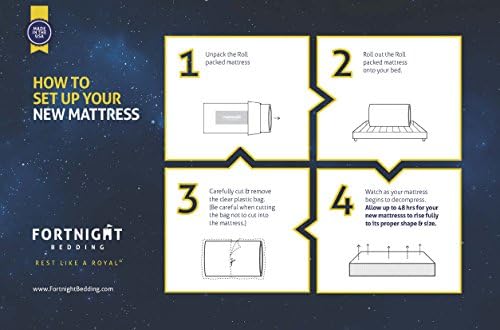 FORTNIGHT BEDDING 5-Inch Foam Mattress Twin XL