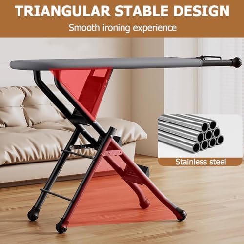 Multifunctional Ironing Board with Iron Rack