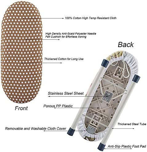 Chiciris Foldable Tabletop Ironing Board for Home and Travel