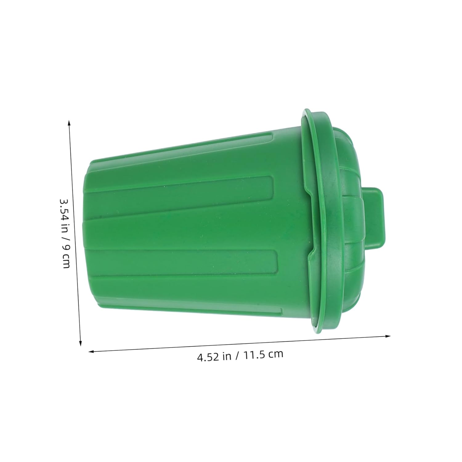 10Pcs Mini Trash Can with Lid Green Waste Basket for Desk Organizer