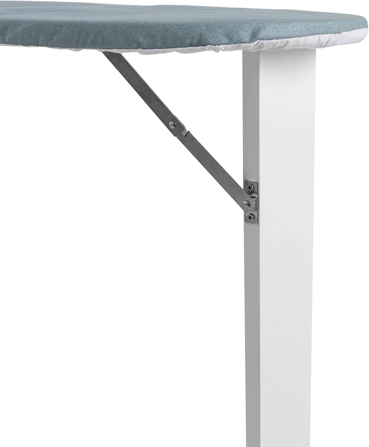 Silencear Wall-Mounted Ironing Board Cabinet with Mirror White