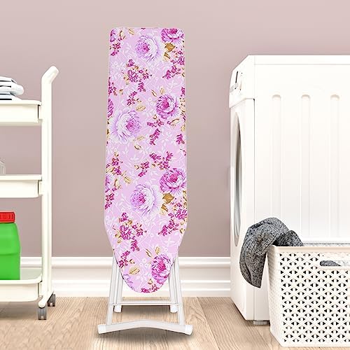 Foldable Ironing Board with Adjustable Height and Non-Slip Feet