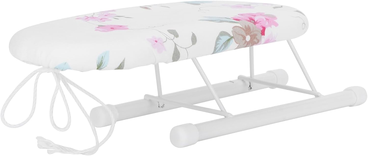Saskate Mini Foldable Ironing Board with Flower Pattern