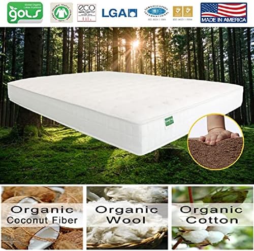 Cambay Twin Mattress Extra Firm 8 Inch Organic Coconut Coir