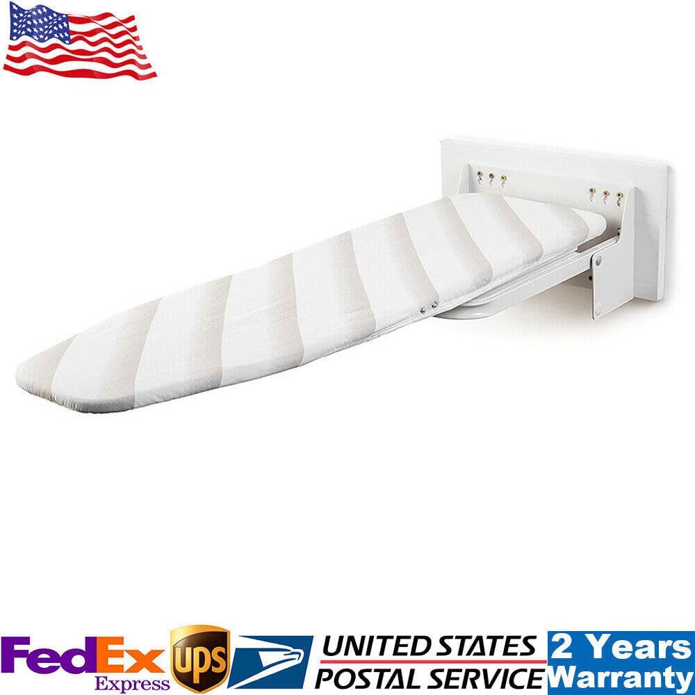 Foldable Wall-Mounted Ironing Board with 180 Rotation