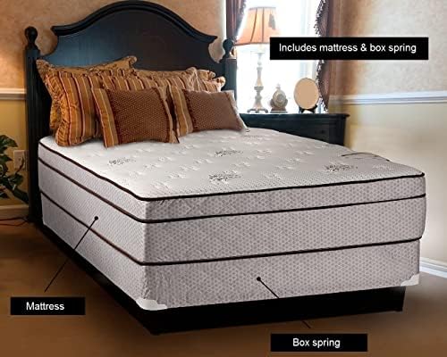 Dream Solutions USA Fifth Ave Plush Pillowtop King Mattress With Cover Protector