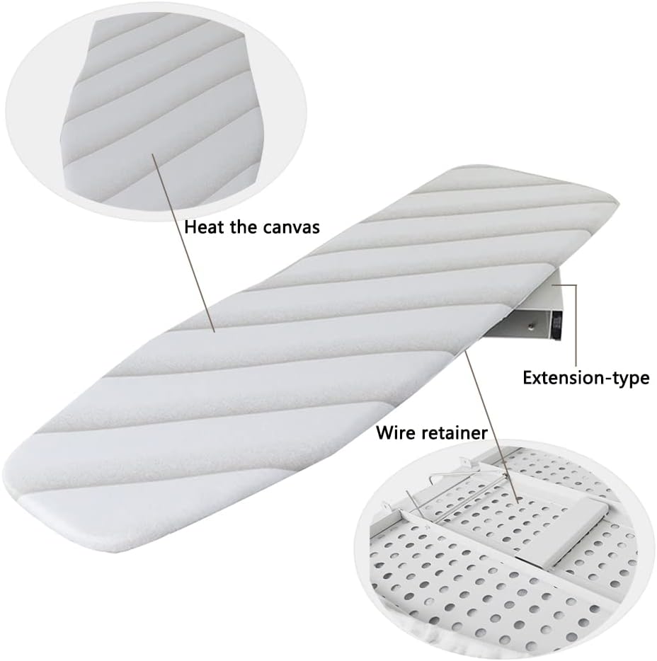 DHBREK Foldable Wall-Mounted Ironing Board for Space Saving