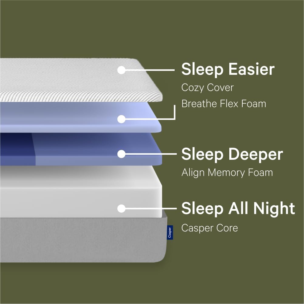 Casper Sleep Original Foam Queen Medium Firm Mattress