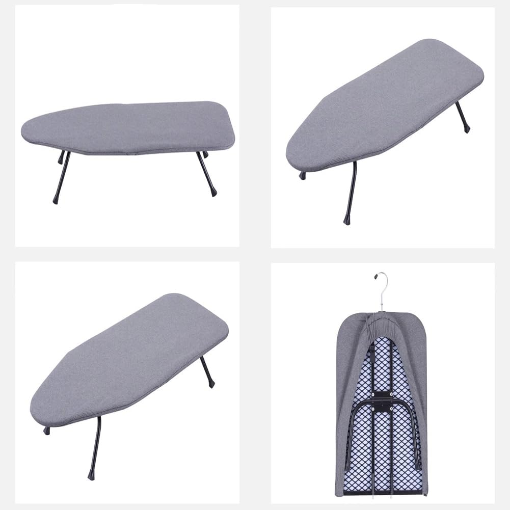 Small Foldable Ironing Board with Heat Resistant Cover