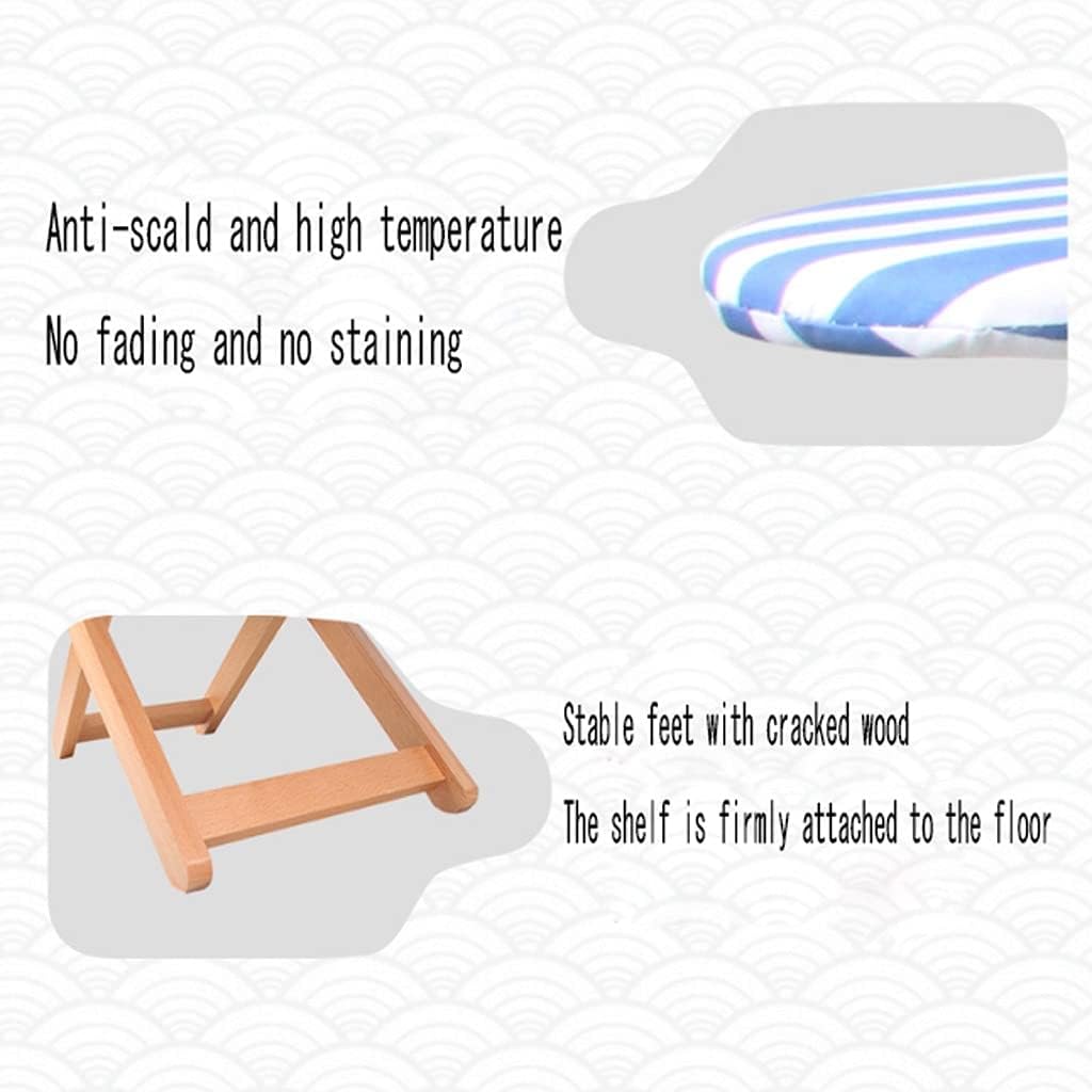 Folding Solid Wood Ironing Board with Shoulder Support