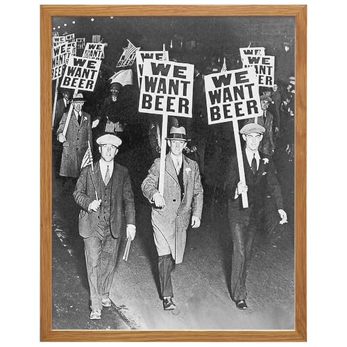 Vintage Prohibition Beer Poster 11x14 Framed Art