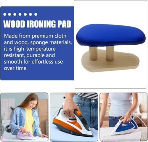 Mini Wooden Ironing Board with Padded Sleeve for Small Table