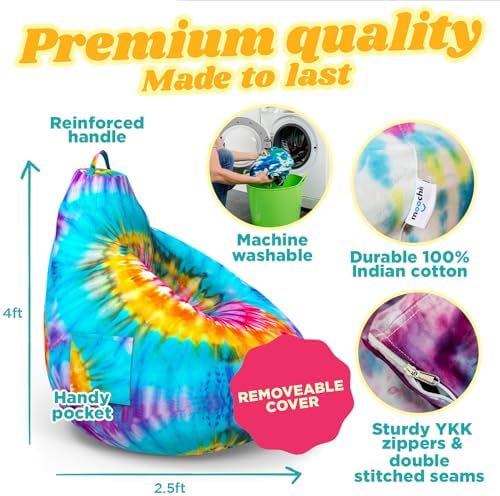 DIY Tie Dye Bean Bag Chair Cover Kit