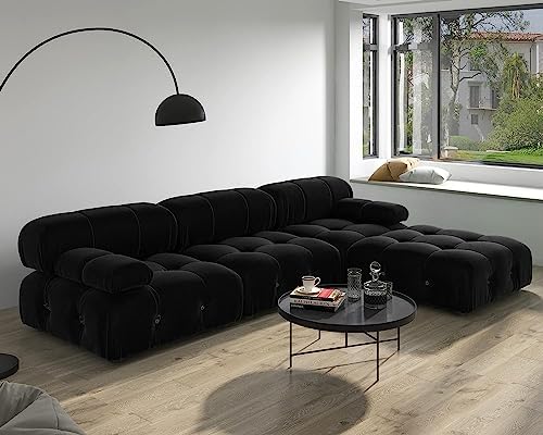 JACH 104 Inch Modern Sectional Sofa with Ottoman