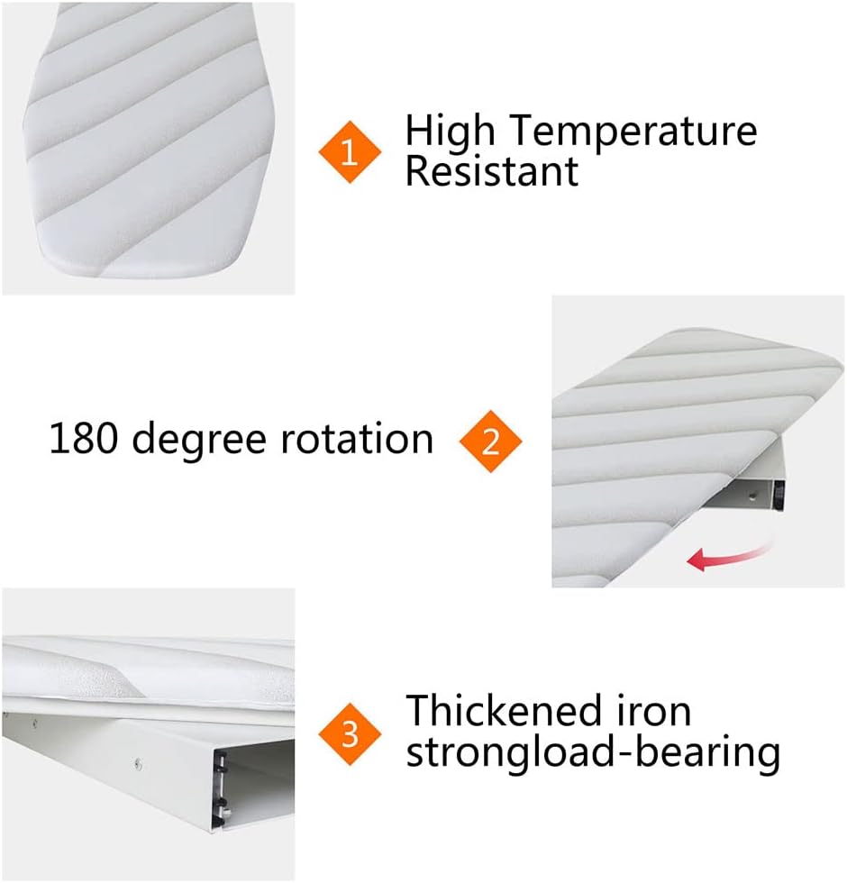 DHBREK Foldable Wall-Mounted Ironing Board for Space Saving