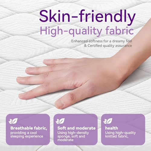 OOTDAY 12 Inch Hybrid Mattress with Cooling Memory Foam and Pocket Spring
