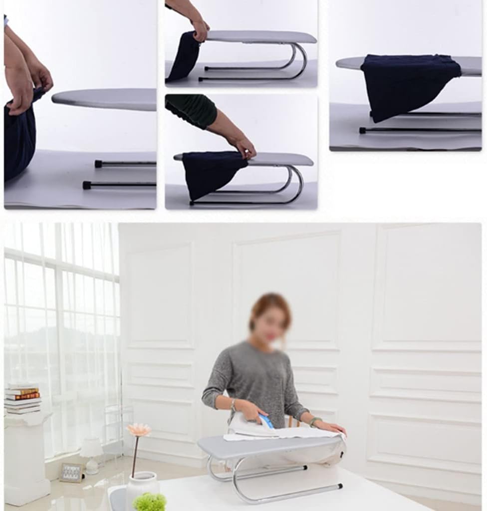 Ironing Board with Detachable Hot Sleeve and Retractable Bucket