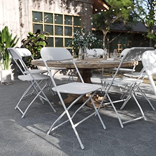 Flash Furniture Hercules Series Folding Chairs Set of 6 White