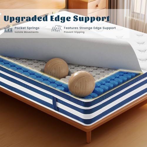 OOTDAY 10 Inch Medium Firm Full Mattress in a Box