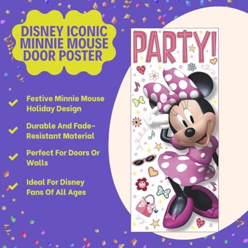 AMSCAN Disney Minnie Mouse Door Party Poster 27x60 Inches