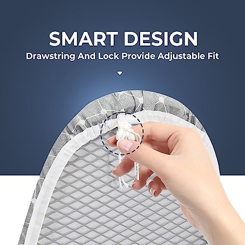 STO STO 48 x 15 Ironing Board with Iron Holder Adjustable Height Foldable