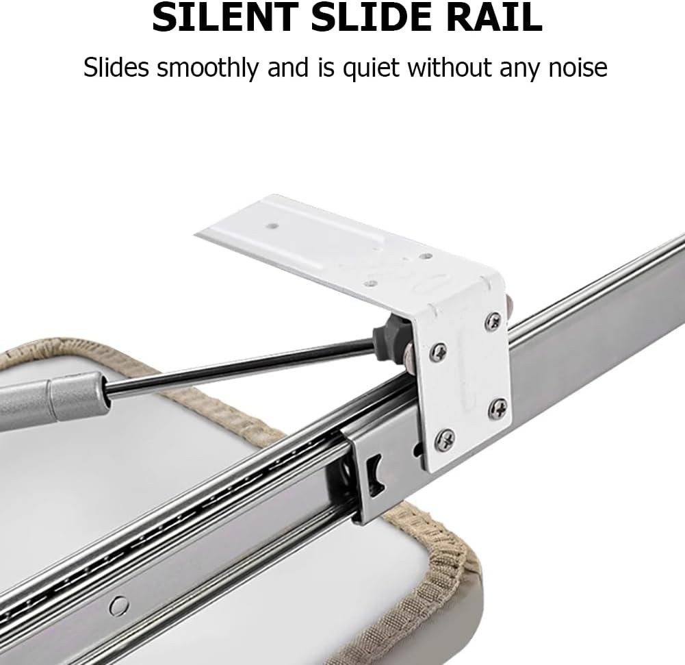 Retractable Ironing Board with 180 Swivel and Foldable Design