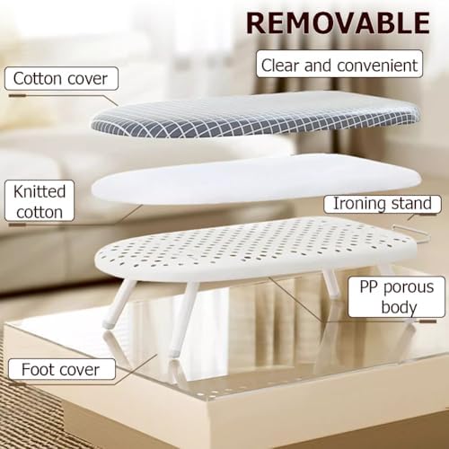 Folding Portable Travel Iron Board with Cover and Rest