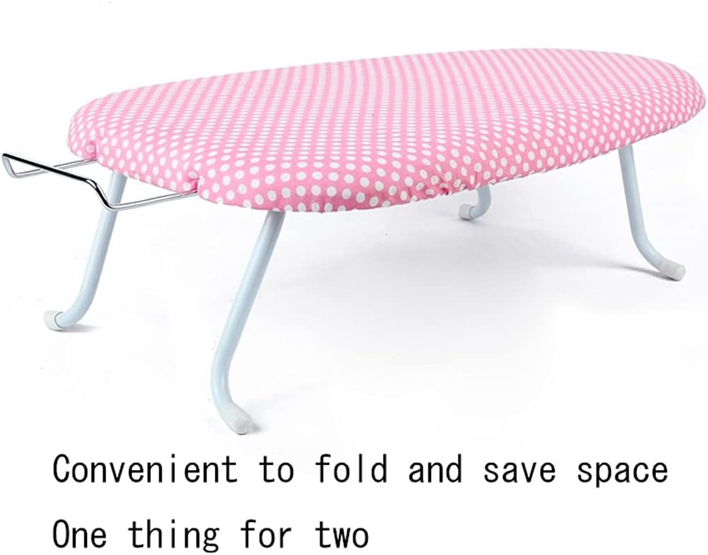 Foldable Ironing Board with High Temp Resistance and Telescopic Rack 60cm