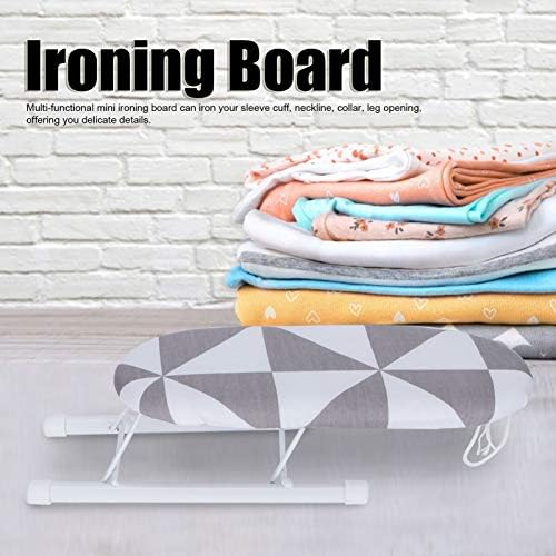 Small Ironing Board with Foldable Design and Checkered Cover
