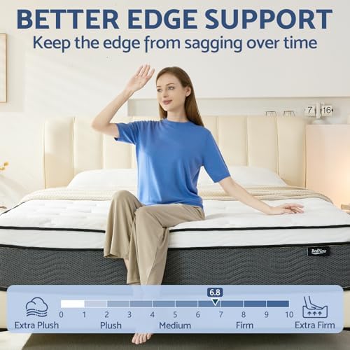 Bednew Queen Mattress 14 Inch Hybrid Comfort Support