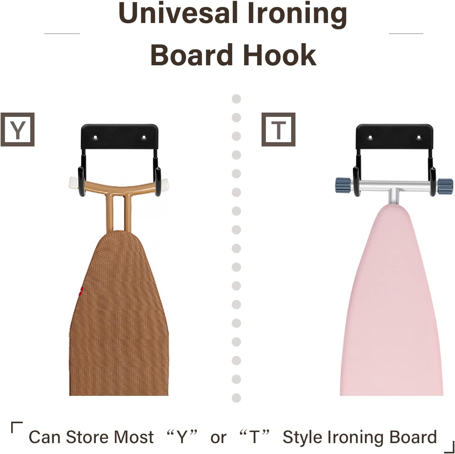 Alpinista Ironing Board Wall Mount Hanger - Black
