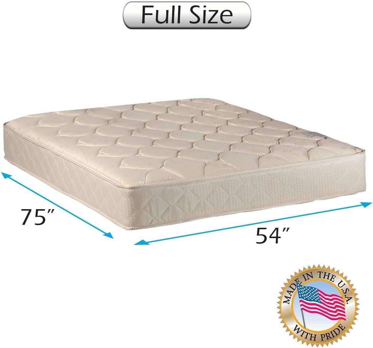 DS Solutions USA Comfort Classic Full Mattress with Cover Protector 1