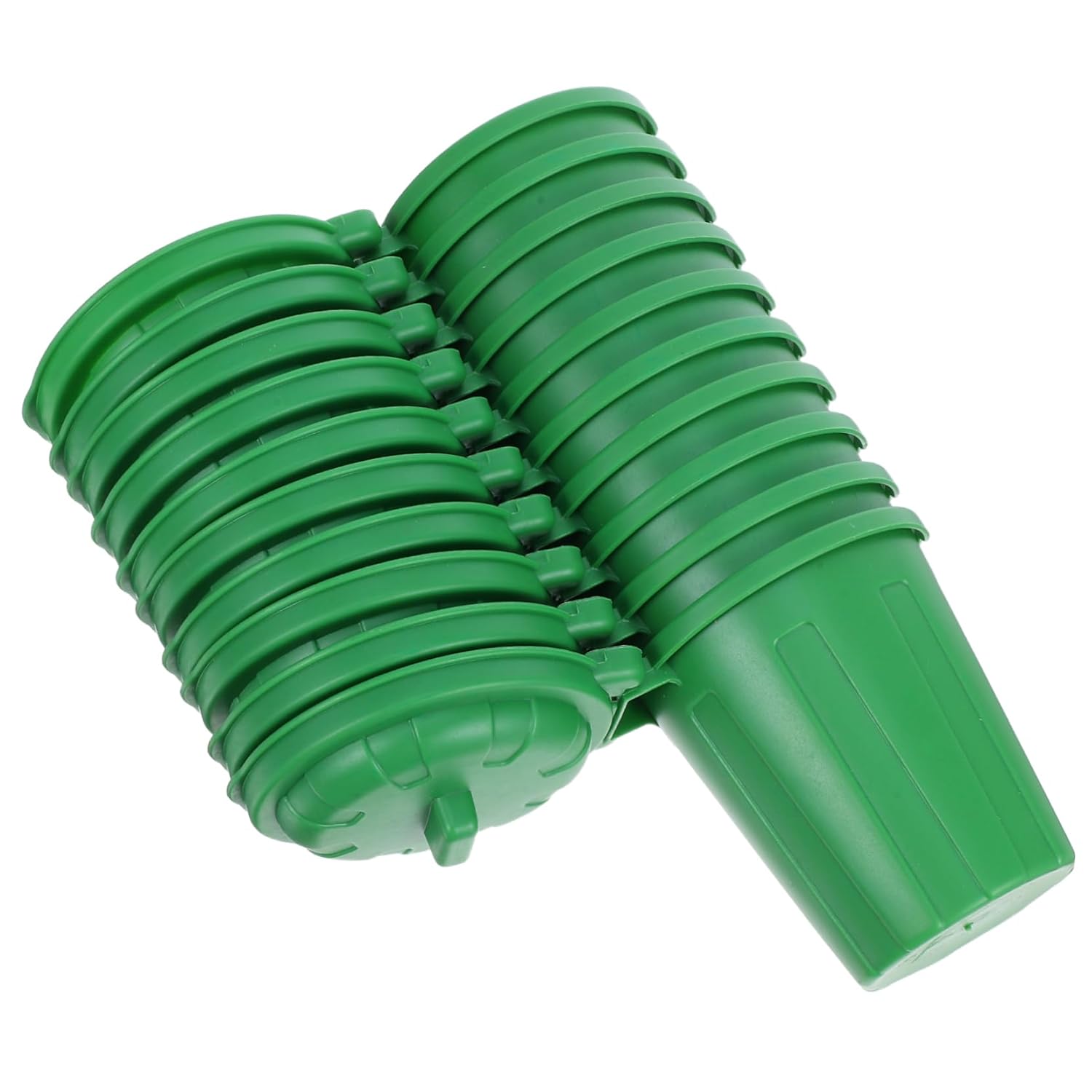 VICASKY 10Pcs Mini Trash Can with Lid Green