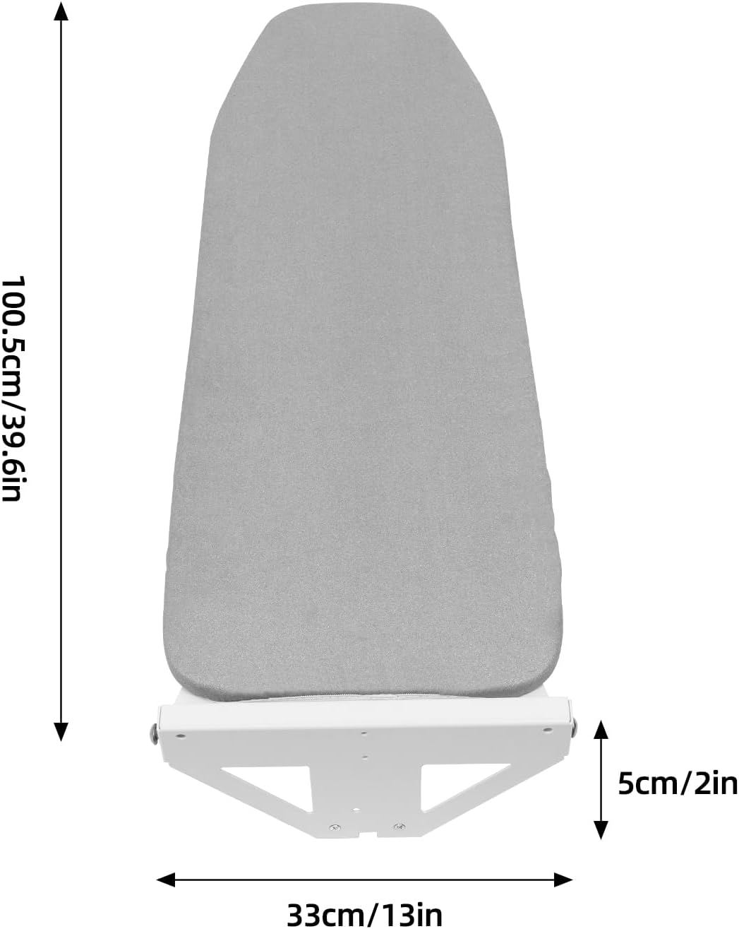 Foldable Wall-Mounted Ironing Board with 180 Rotate