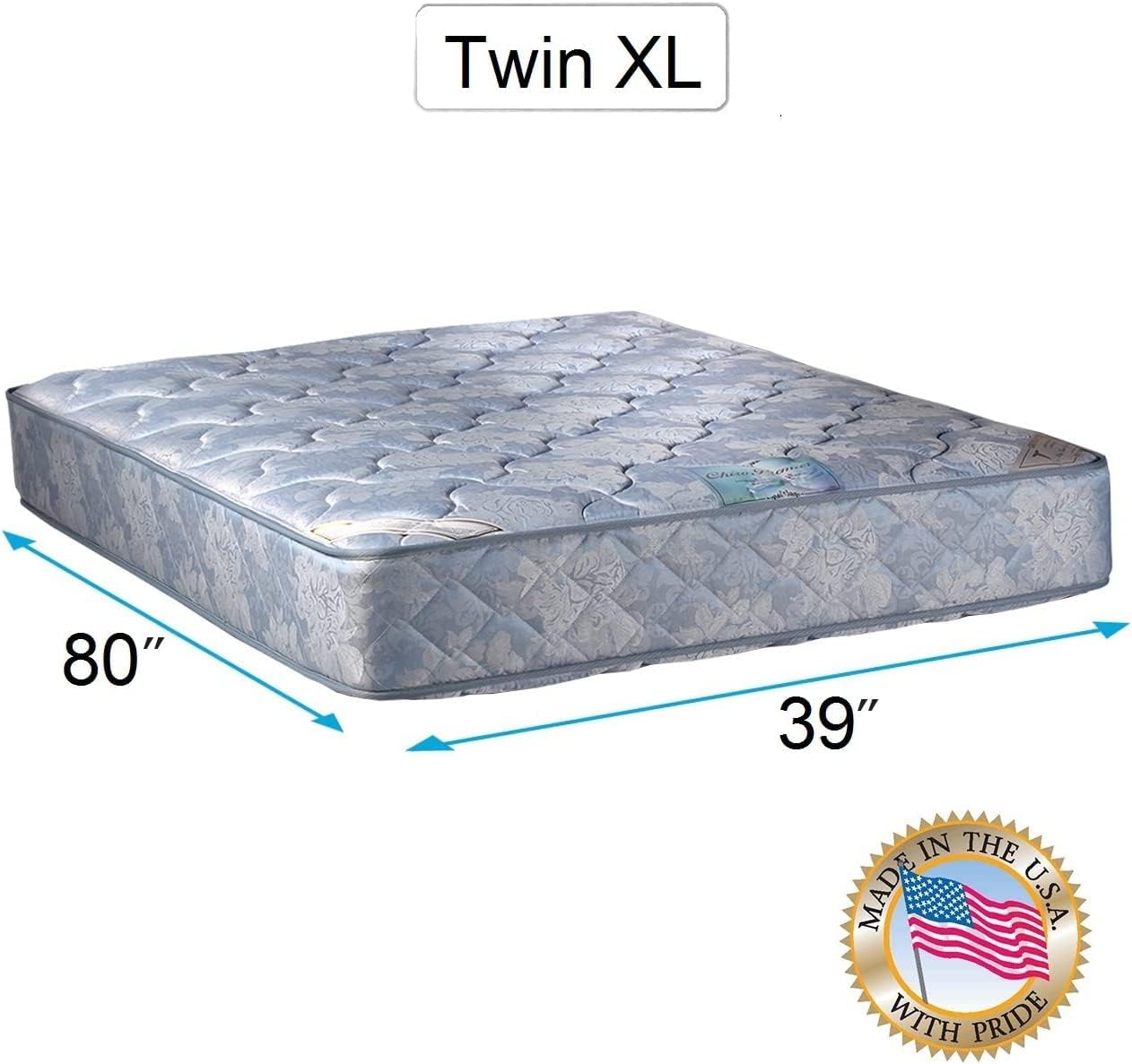 DS Solutions USA Chiro Premier Twin XL Mattress - Blue 2-Sided