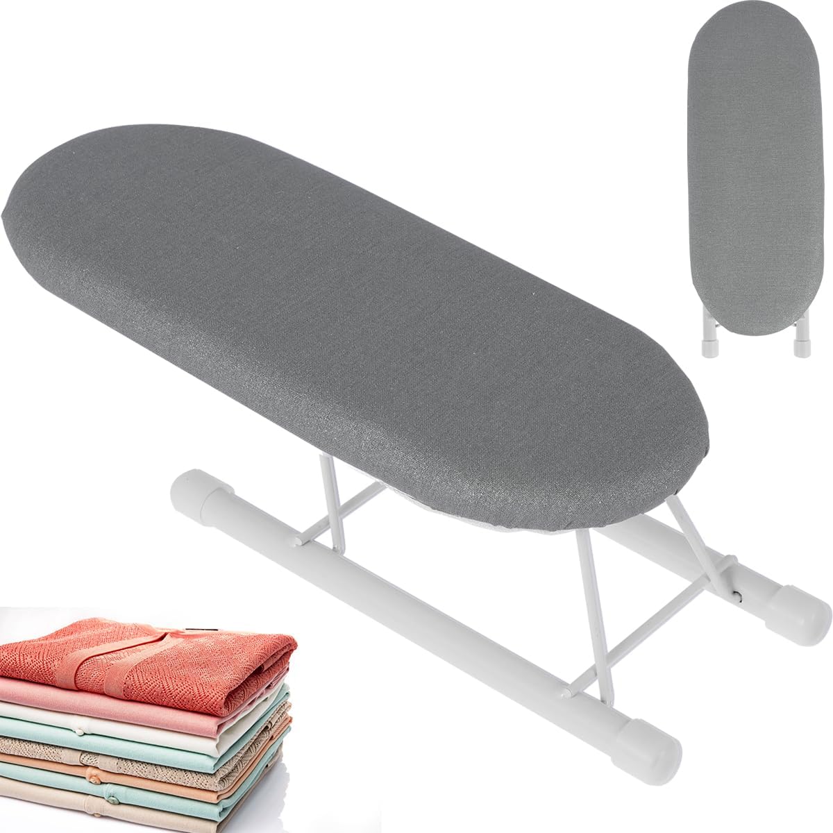 Abizarch Compact Tabletop Ironing Board with Non-Slip Feet