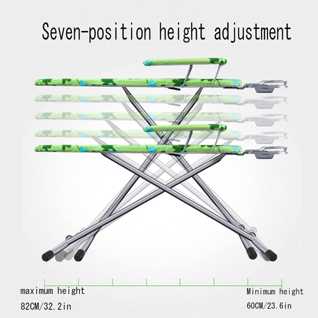 Large Foldable Adjustable Ironing Board with Storage Shelf and Heat Resistant Zone