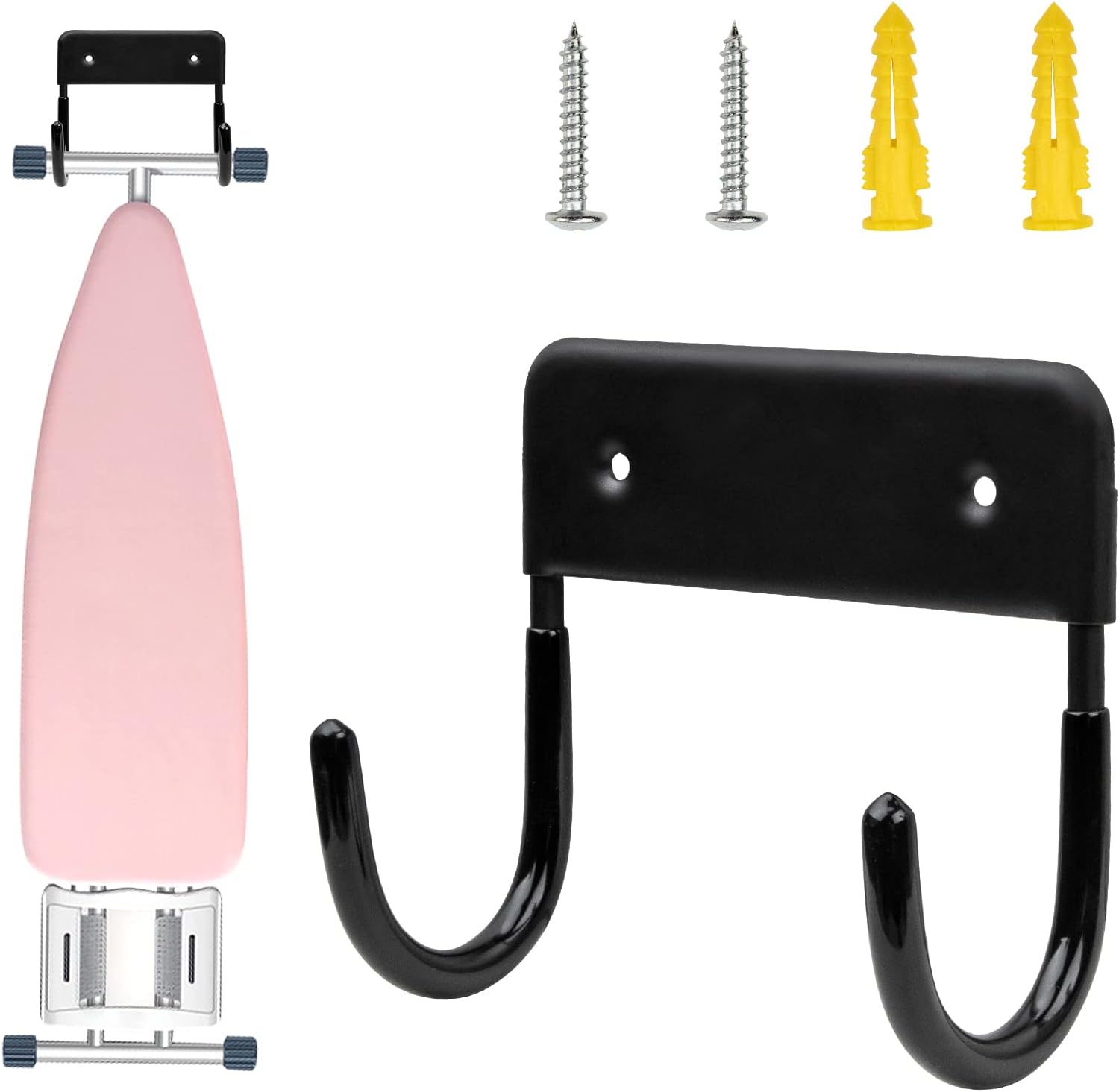 Alpinista Ironing Board Wall Mount Hanger - Black