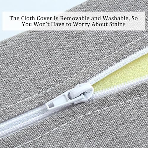 WIGING Custom Bed Gap Filler Removable Cover Mattress Extender Bolster