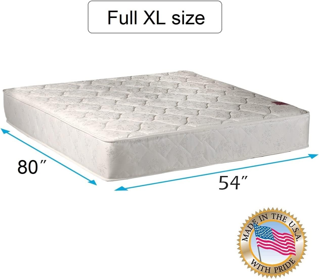 DS Solutions USA American Legacy Full XL Mattress with Protector