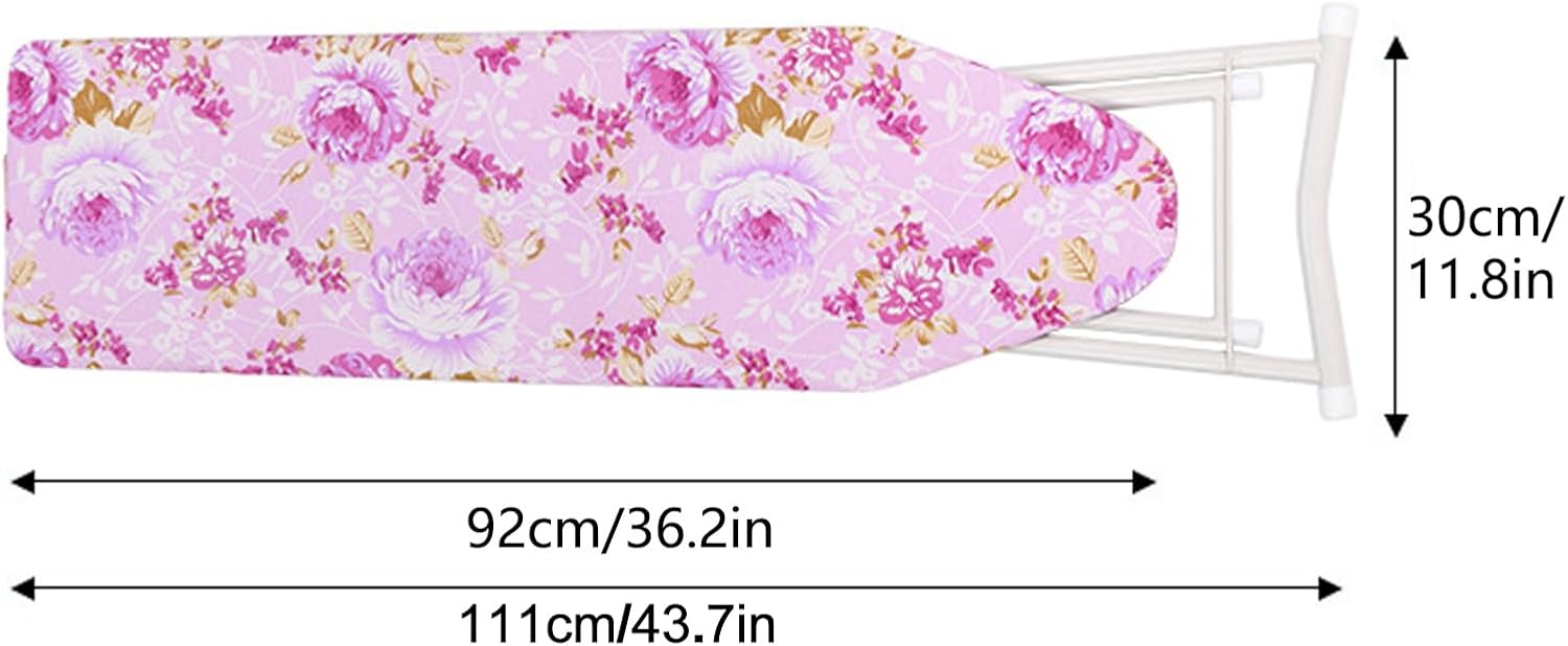 CDAR Foldable Ironing Board with Adjustable Height Purple