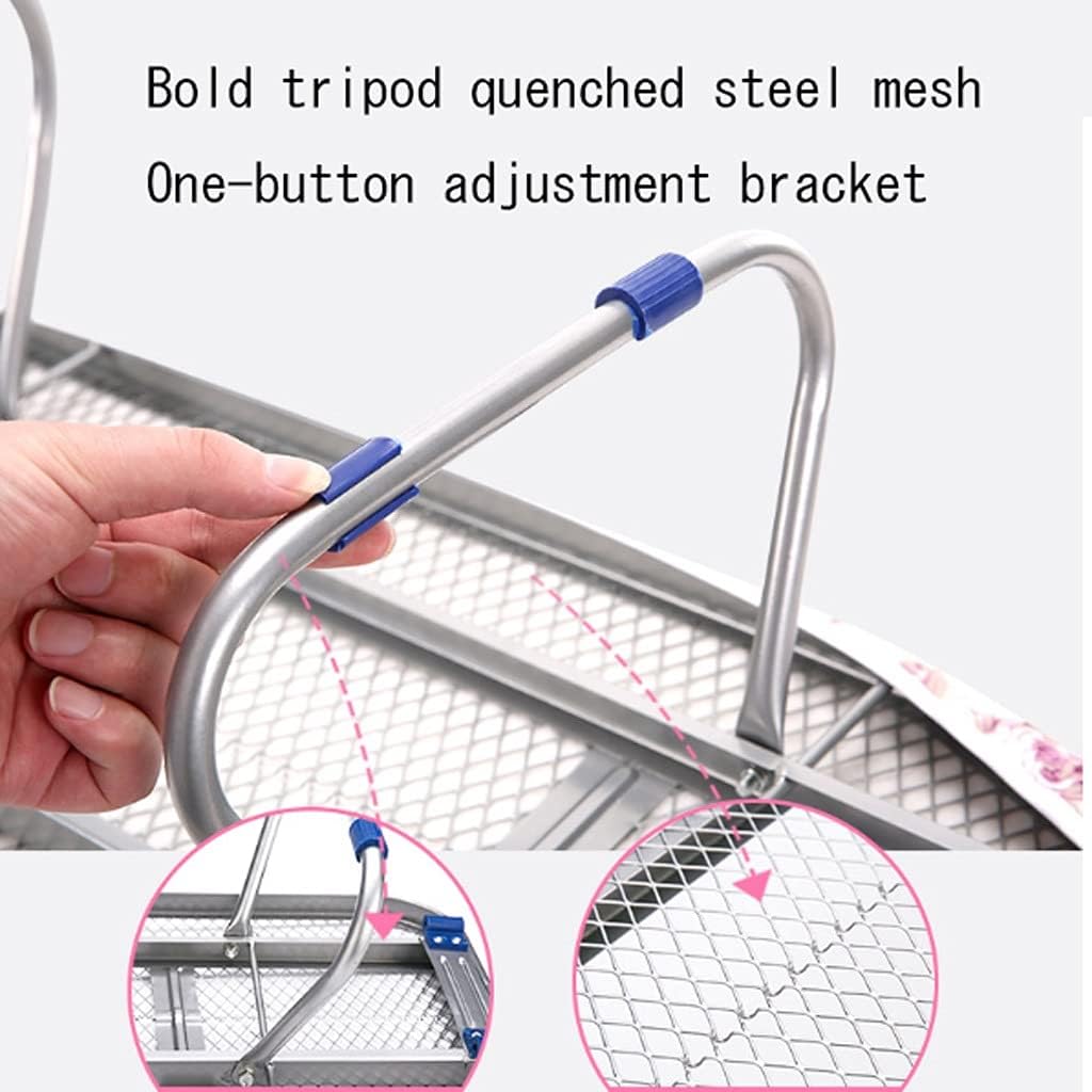 Folding Ironing Board with Protective Cuffs and Non-Slip Surface