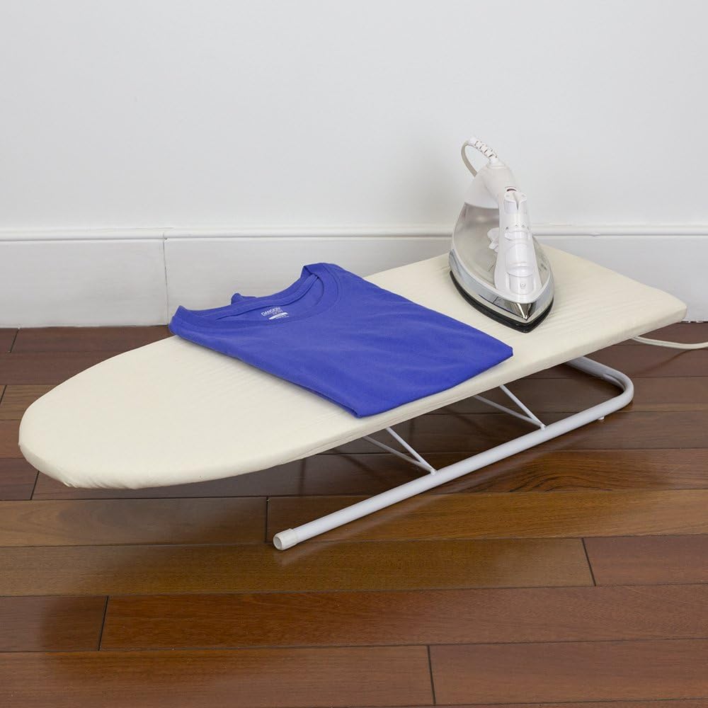 Sunbeam Portable Ironing Board with Folding Legs and Iron Rest 12x32