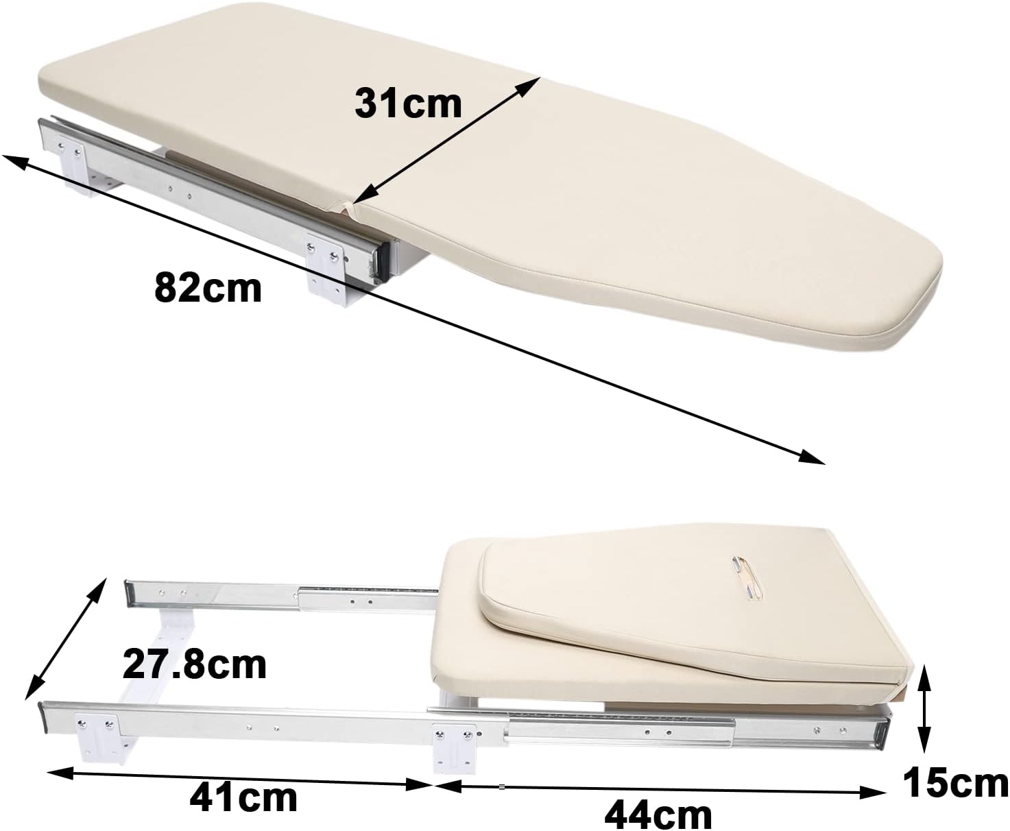 Retractable Ironing Board with 180 Degree Swivel
