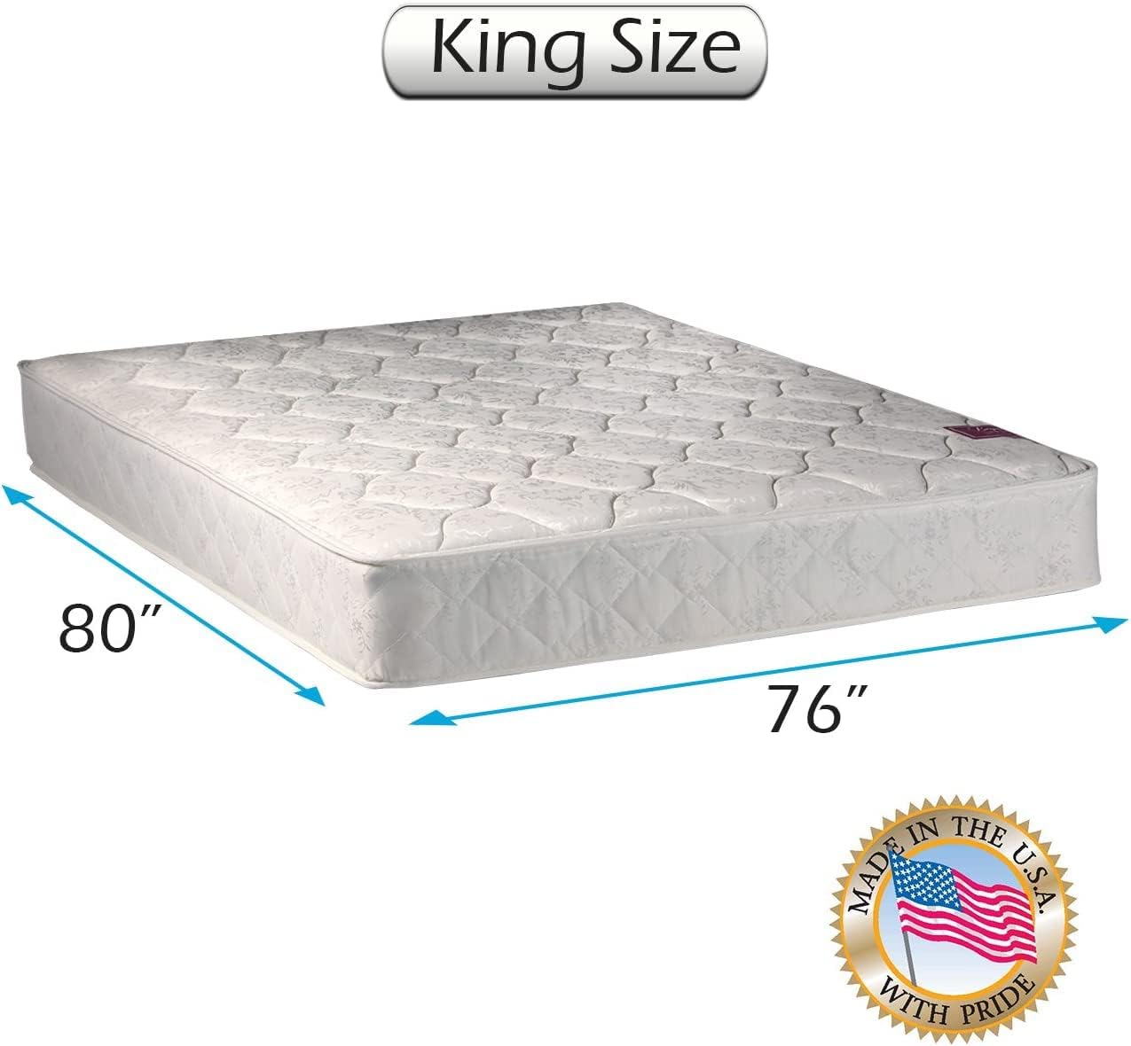 DS Solutions USA Legacy Medium Firm King Mattress 76x80x8